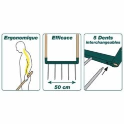 Griffe Leborgne BIOGRIF NaturRovert 50 Cm - 320301 -Outils De Jardin Soldes AFD 128611